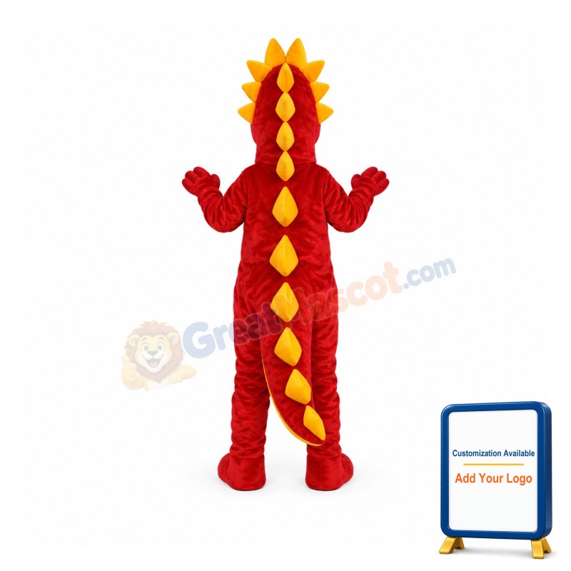 Deluxe Red Dragon Mascot Costume