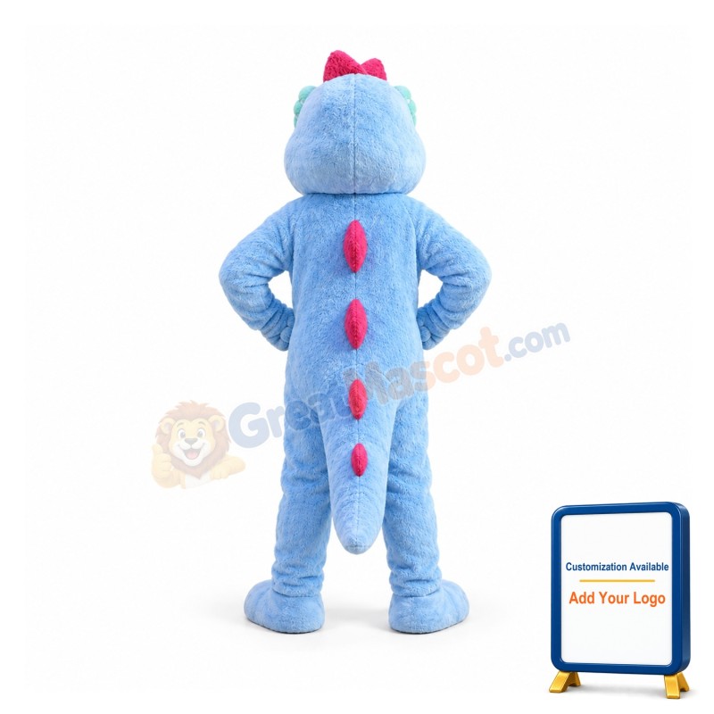 Blue Magic Dragon Mascot Costume