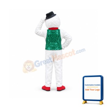 Holiday Snowman Mascot Costume