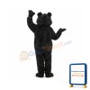 Shaggy Black Bear Mascot Costume