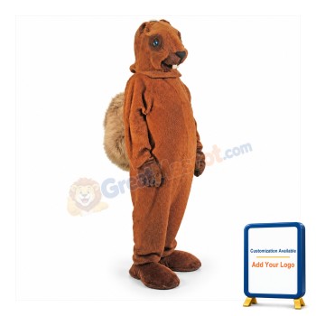 A Medium-brown Squirrel Mascot Costume