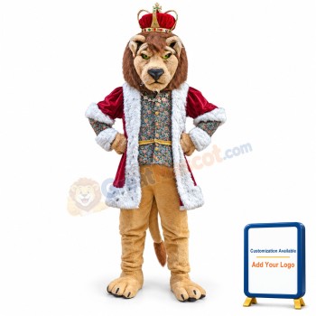 Deluxe King Lion Mascot Costume