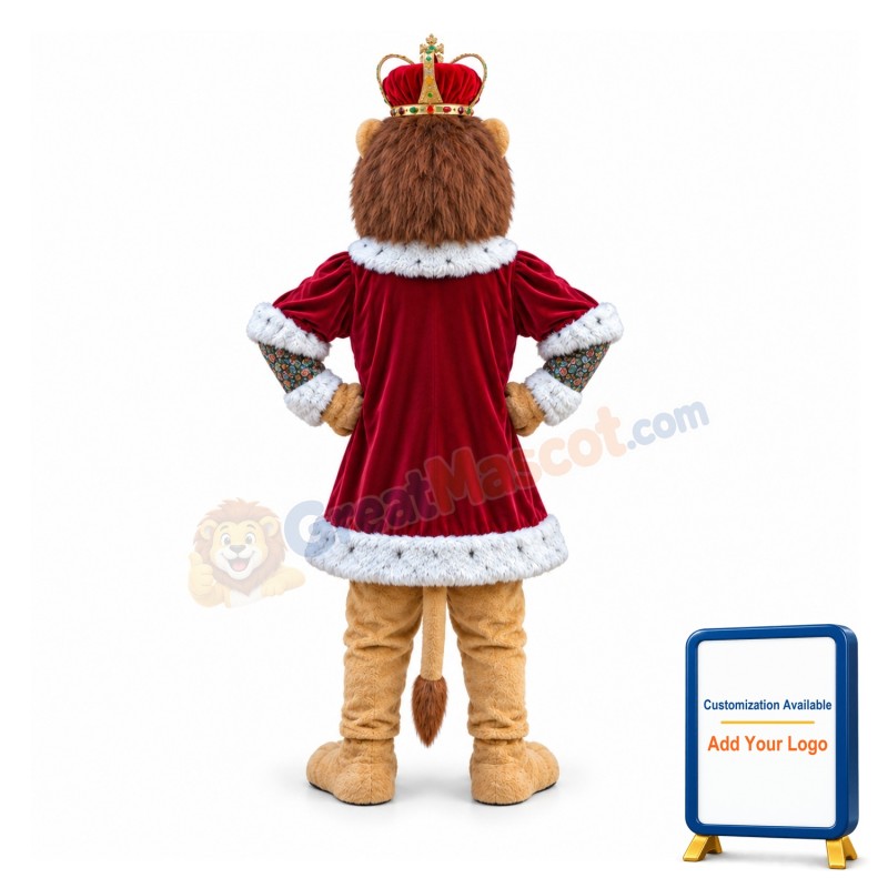 Deluxe King Lion Mascot Costume