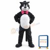 Black White Cartoon Cat Mascot Costume