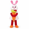 White Bunny Rabbit with Carrot Mascot Costume
