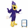 Purple Bird Mascot Costume
