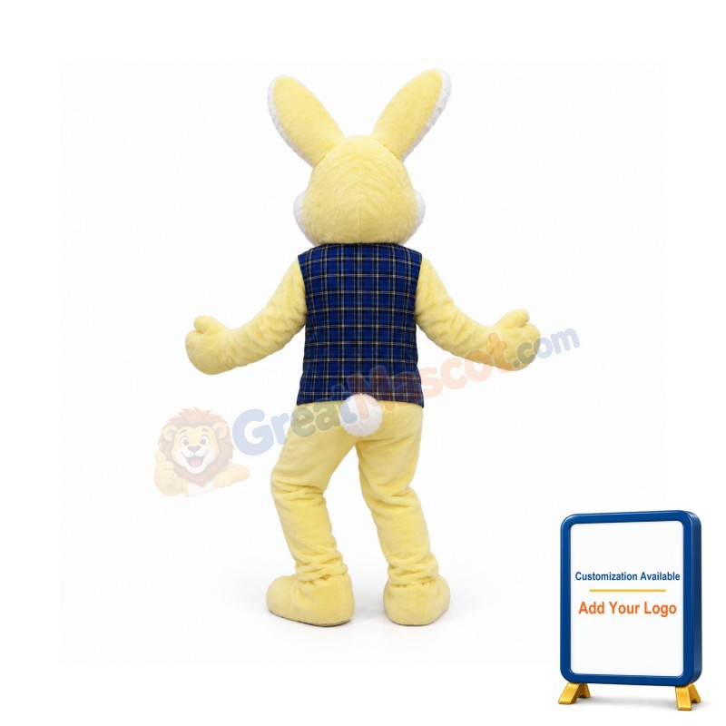 Yellow Bunny Mascot Costume