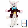 Cute White Bunny Mascot Costume
