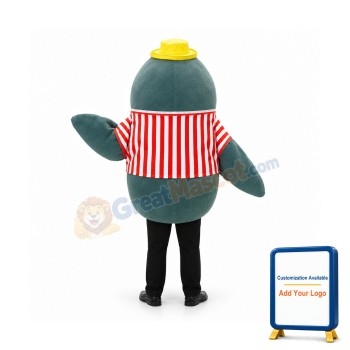 Green Dolphin Mascot Costume