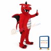 Red Dragon Mascot Costume For Adult