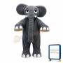 Grey Elephant Mascot Costume
