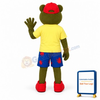Happy Frog Mascot Costume