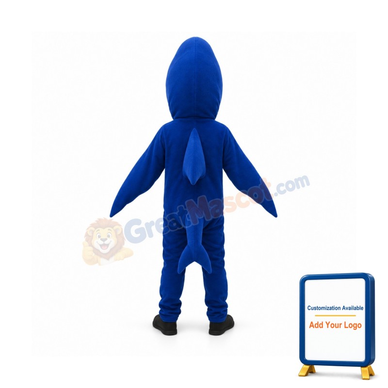 Blue Shark Mascot Costume