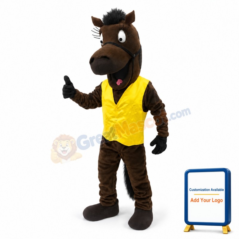 Happy Horse Mascot Costume