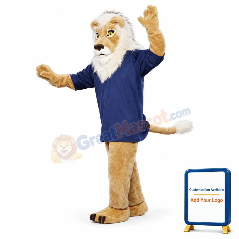 High School Lion Mascot Costume For Adult