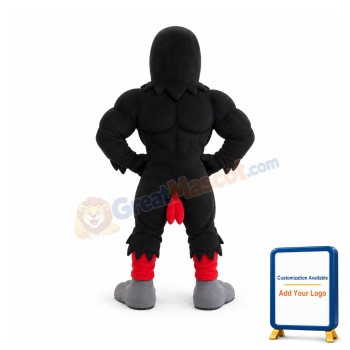 Power Black Raven Mascot Costume