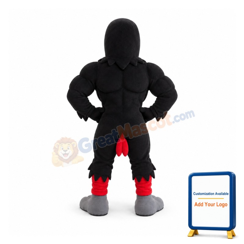 Power Black Raven Mascot Costume