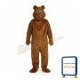Happy Realistic Brown Bear Mascot Costume