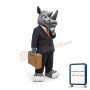 Gentleman Rhino Mascot Costume