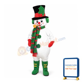 Xmas Snowman Mascot Costume