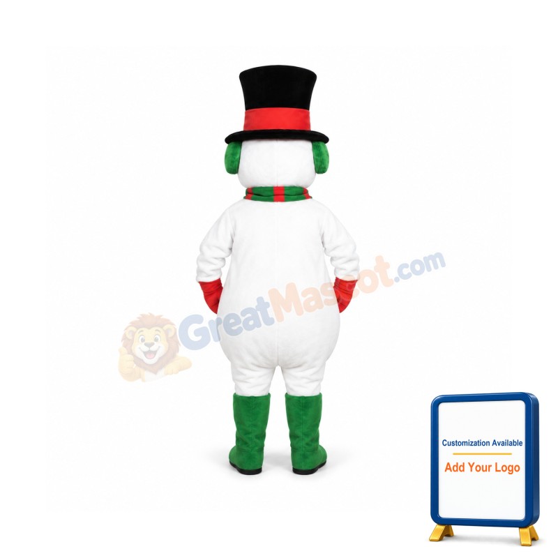 Xmas Snowman Mascot Costume
