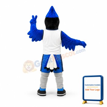 Sport Blue & Black Bird Mascot Costume
