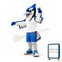 Sport Blue & Black Bird Mascot Costume