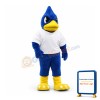 College Blue Bird Mascot Costume