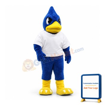 College Blue Bird Mascot Costume
