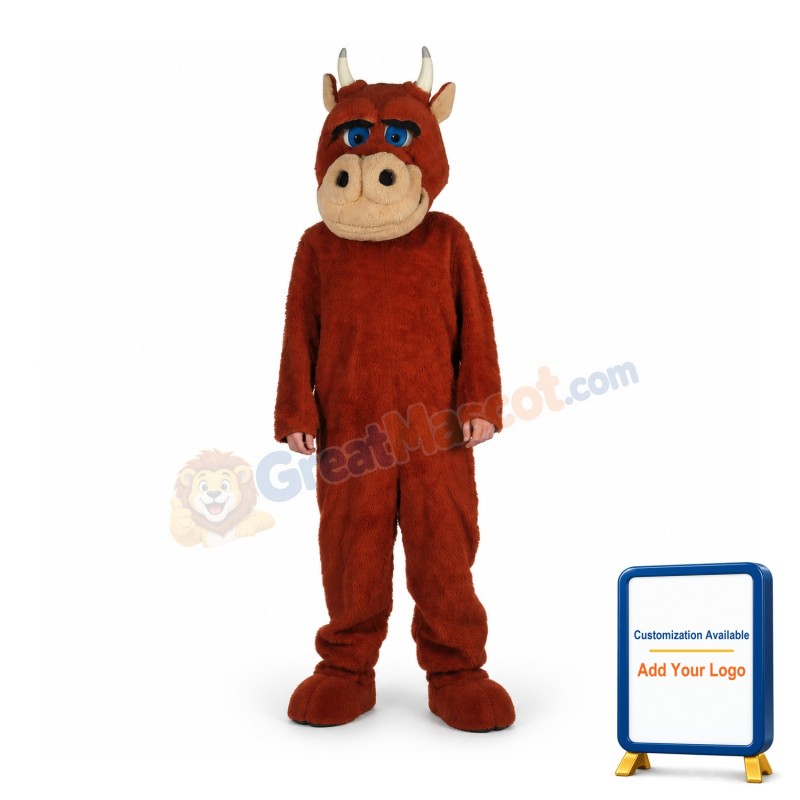 One Person Bull Mascot Costume