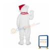 Polar Bear With Hat Mascot Costume