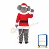 Xmas Mouse Mascot Costume
