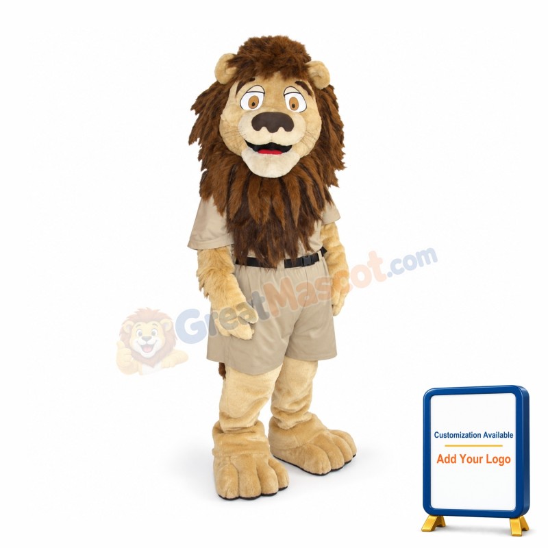 College Lion Mascot Costume