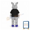 College Zebra Mascot Costume