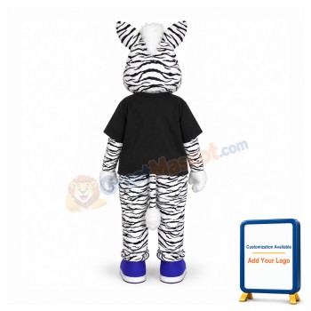 College Zebra Mascot Costume