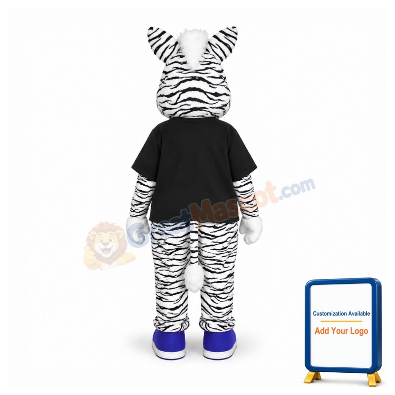 College Zebra Mascot Costume