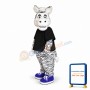 College Zebra Mascot Costume