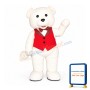 White Teddy Bear Mascot Costume