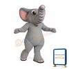 Realistic Elephant Mascot Costume
