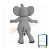 Realistic Elephant Mascot Costume