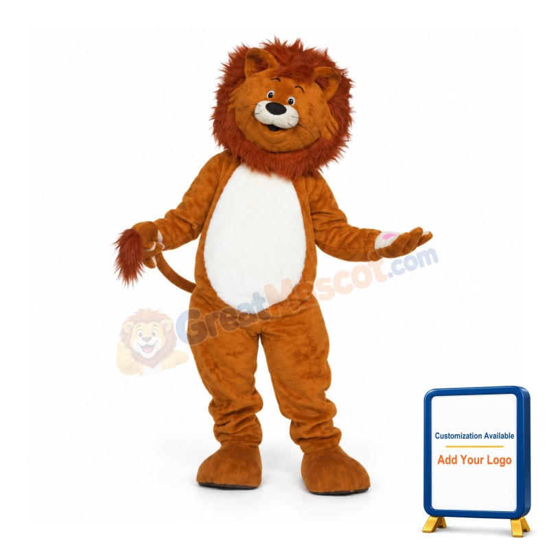 Realistic Lion Mascot Costume