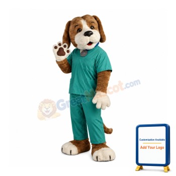 Health Hound Dog Mascot Costume