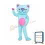 Cute Blue Cat Mascot Costume