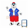 Cool Polar Bear Mascot Costume