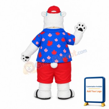 Cool Polar Bear Mascot Costume