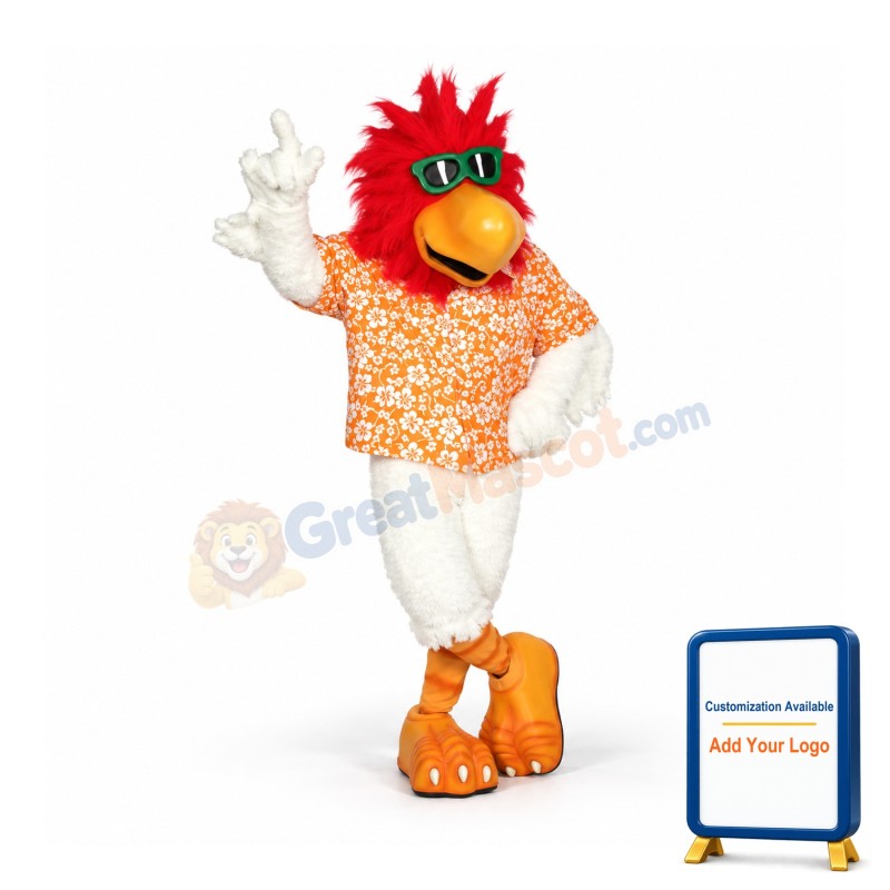 Cool Rooster Mascot Costume