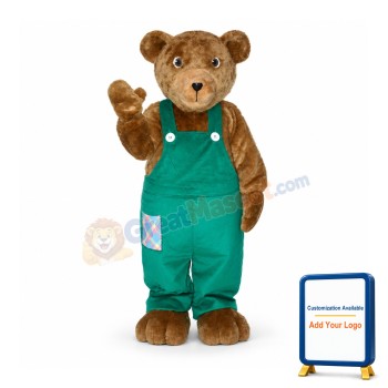 Corduroy Bear Mascot Costume
