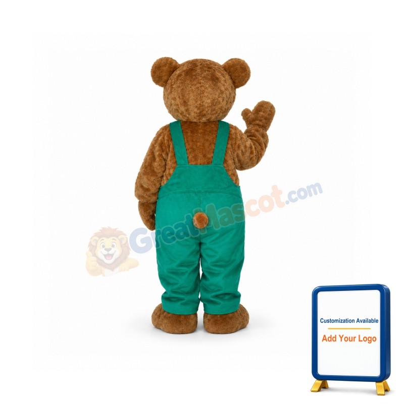 Corduroy Bear Mascot Costume