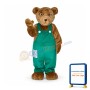 Corduroy Bear Mascot Costume
