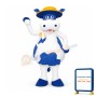 Blue Cow Mascot Costume